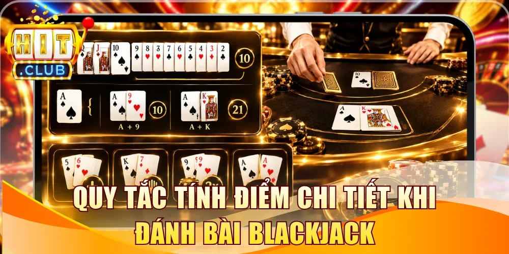 Quy tắc tính điểm chi tiết khi đánh bài Blackjack
