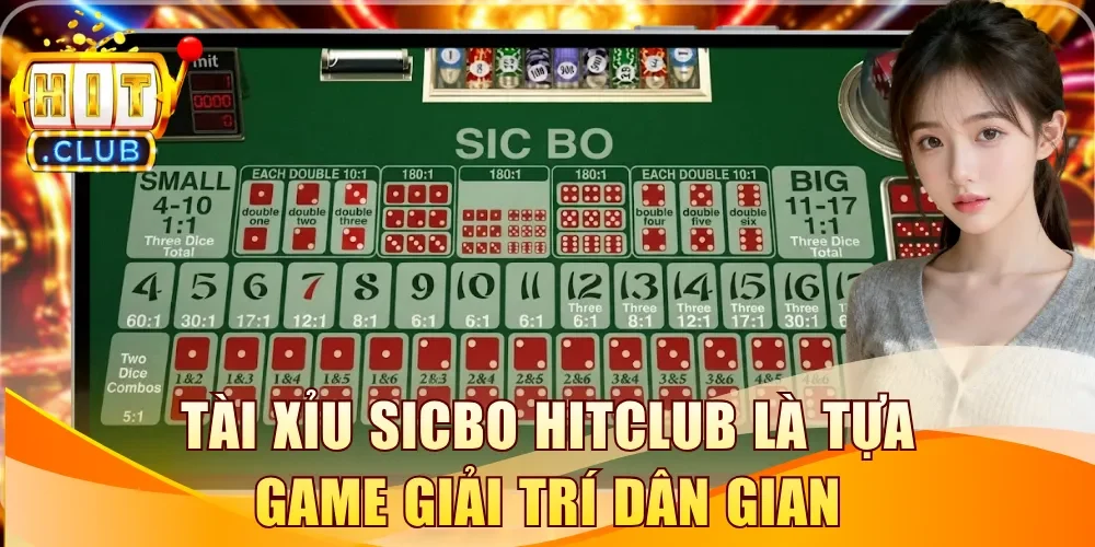 Tài Xỉu Sicbo Hitclub là tựa game giải trí dân gian